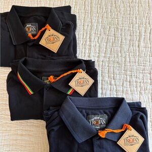 Trojan Black Polo Shirts